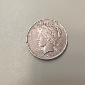 1923 Silver Peace Dollar Coin